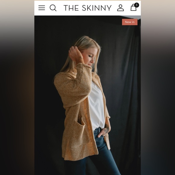 The Skinny, The Erinn Boyfriend Cardigan - size O/S - Picture 6 of 8